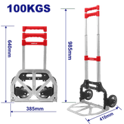 EMTOP EMWB8A10 Foldable Hand Trolley – 100 kg Capacity product image