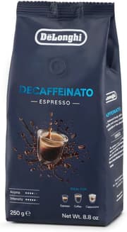 De'Longhi Decaffeinato Espresso Coffee Beans - 250g - Medium Roast - Blend of Arabica & Robusta - Rich Aroma - Caffeine Free product image