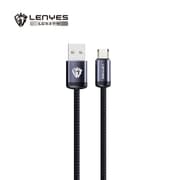 Lenyes LC537 Series Type-C Fast Charging Cable - Durable Braided Design - High Speed Data Sync - Reinforced Connectors - Gray product image