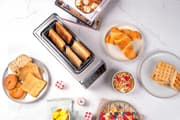 Nutricook 4-Slice Digital Toaster 1800W with Dual Independent Controls & LED Countdown Timer - Stainless Steel/Black (NC-TS401) product image