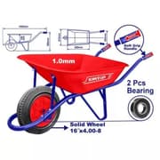 EMTOP EWWB4010D Heavy-Duty Concrete Wheelbarrow – 65L product image