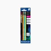 STAEDTLER CARD WOPEX HB PENCILS, GREEN + ORANGE + BLUE product image