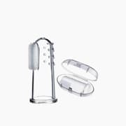 Ababy Silicone Baby Finger Toothbrush Transparent One Piece with cover product image