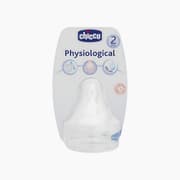 Chicco Physiological Silicone Teat Adjustable Flow 2Pcs product image