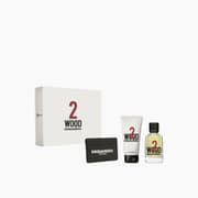 Dsquared2 2 Wood EDT 100Ml + Shower Gel 100Ml Card Holder Gift Set For Men product image