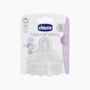 Chicco Natural Feeling Teat 6M+ Fast Flow 2 Pcs product image
