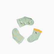 H Living Little Penguin Cotton 3 pcs Baby Socks 6-12 Months Green product image