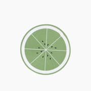 H Living Summer Kiwi PP 2 pcs Table Mat 38 cm Green product image