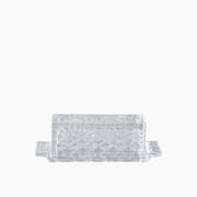 H Living Cosmic Glass Butter Dish 21x8x7 cm Transparent product image