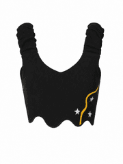 Ink Martini DRIP’D IN BLACK BRA TOP product image