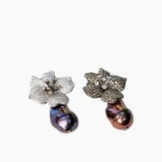 Nadine Shami Blossom Pearl Drops Earrings product image