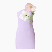 Elliatt Hope One Shoulder Mini Dress in Purple product image