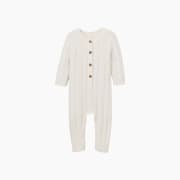 Whisper White Knit Baby Jumpsuit product image