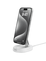 Belkin Boost Charge Pro-Convertible Magnetic Wireless Charging Stand. Qi2, 15Watts, White product image
