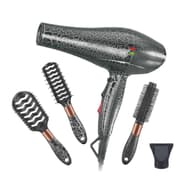 Enzo Set 4 In 1 Hair Dryer with Brushes, Black product image