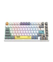 Onikuma USB Wired Mechanical Keyboard, RGB Backlit Matte Key Caps, For PC & Laptop, White product image