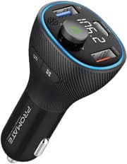 Promate PowerTune-38W Car Charger with FM Transmitter and Wireless Hands-Free Kit product image