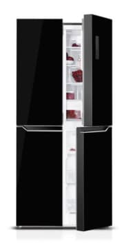Metalux Side by Side A++, No Frost, 442Lit, Glass Black product image