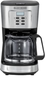 Black & Decker Coffee Maker, 12Cup, 900Watts, Black / Silver product image