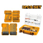 طقم اكسسوارات درمل + راسيات مفك + ريش حجر + حديد عرض خاص انكو product image
