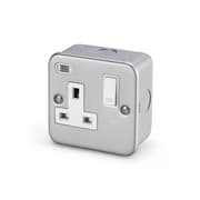 ابريز 13 امبير مفرد مع مفتاح ولمبة اشارة معدني - SCAME product image