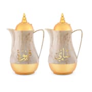 طقم دلة قهوة وشاي رويال فورد مزدوج الجدار 1 لتر حافظ حراري product image