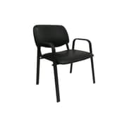 كرسي انتظار صغير ظهر ومقعد جلدمع مسند ذراعين من ISCO product image