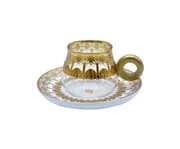 طقم للقهوة 12 قطعة من Ameco - ذهبي وأبيض product image