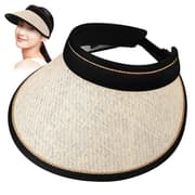 Beach Straw Hat Wide Brim Foldable Women's Straw Cap product image