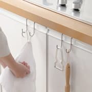 رف ستيل بعلاقتين فوق الباب - فضي product image