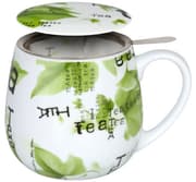 كوب بمصفاة وغطاء سعة 420 مل من Konitz بتصميم Tea Collage product image