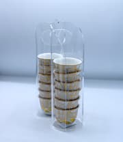 حامل فناجين صفين أكريليك من Al-Hoora - شفاف product image