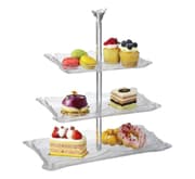 ستاند حلويات 3 طبقات أكريليك من Al-Hoora - شفاف product image