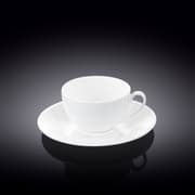 فنجان قهوة وصحن 80 مل من Wilmax Olivia - أبيض product image