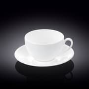 فنجان شاي وصحن 300 مل من Wilmax Olivia - أبيض product image