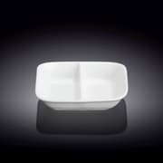 طبق صلصة مربع مقسم 8.5 سم من Wilmax - أبيض product image