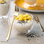 طقم شوك حلويات 14 سم قطعتين من Wilmax Stella - ذهبي product image