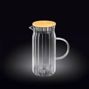 إبريق زجاج 1 لتر بغطاء خيزران من Wilmax Segment product image