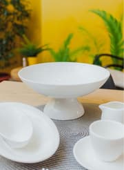 طبق فواكه بقاعدة 24 سم من Wilmax Olivia - أبيض product image