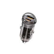 شاحن سيارة شفاف بقوة 65 واط وشحن سريع PD وQC 3.0 بتصميم مدمج من PROMATE product image