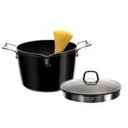 طنجرة باستا وأرز بغطاء 24 سم من Berlinger Haus - بلاك رويال product image