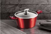 طنجرة بغطاء 30 سم من Berlinger Haus - خمري product image