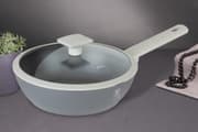 مقلاة عميقة بغطاء 24 سم من Berlinger Haus - آسبين رمادي product image