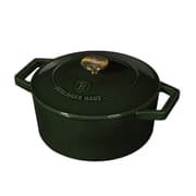 طنجرة بغطاء قياس 20 سم من Berlinger Haus Cast Iron - أخضر product image