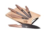طقم سكاكين ولوح تقطيع 6 قطع من Berlinger Haus - روز-غولد product image