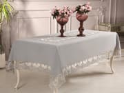 مفرش طاولة 160*250سم بتصميم Valencia من Daimon Home - رمادي product image