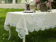 مفرش طاولة 160*250سم بتصميم Kayla من Daimon Home - بيج product image