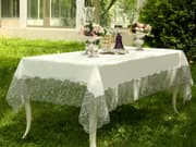 مفرش طاولة 160*250سم بتصميم Loren من Daimon Home - كريمي product image