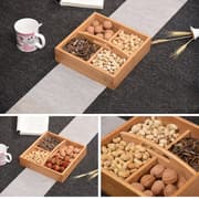 صندوق خيزران 4 أقسام 28*28 سم من ARMN Estilo - بيج product image