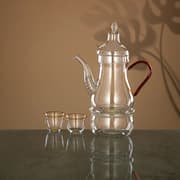 طقم قهوة عربية 8 قطع زجاج من Almarjan - بني product image